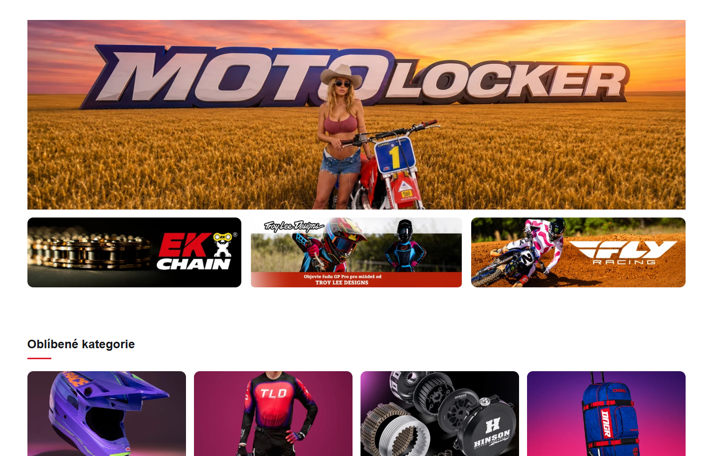 Ukázka webu MotoLocker